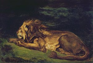 Lion au repos